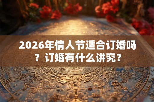2026年情人节适合订婚吗？订婚有什么讲究？