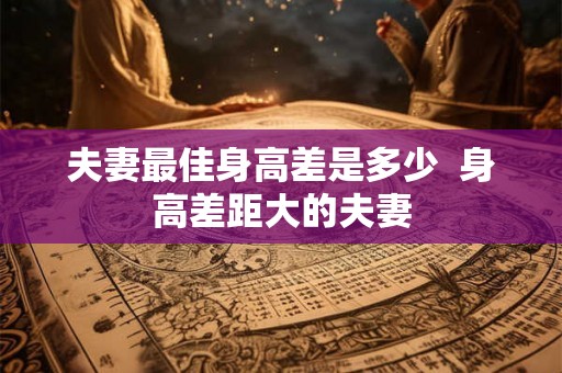 夫妻最佳身高差是多少  身高差距大的夫妻