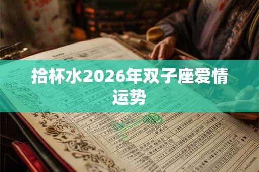 拾杯水2026年双子座爱情运势