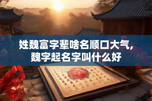 姓魏富字辈啥名顺口大气,魏字起名字叫什么好