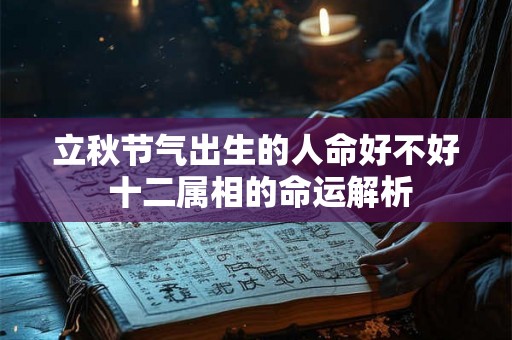 立秋节气出生的人命好不好 十二属相的命运解析 立秋节气出生的人命好不好 十二属相的命运解析