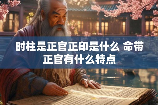 时柱是正官正印是什么 命带正官有什么特点