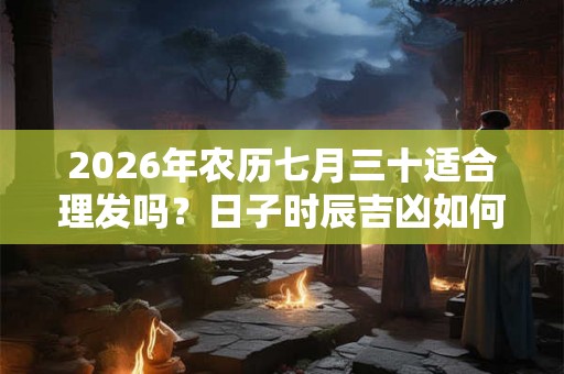 2026年农历七月三十适合理发吗?日子时辰吉凶如何? 2026年农历七月三十适合理发吗?日子时辰吉凶如何?