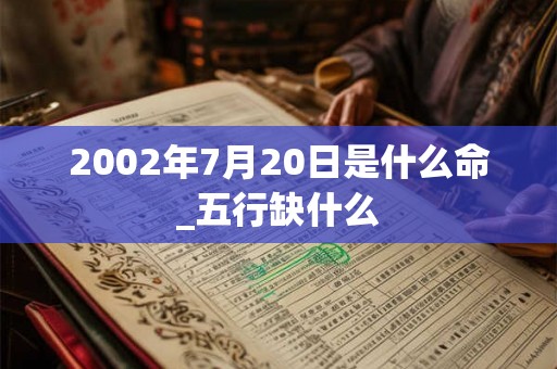 2002年7月20日是什么命_五行缺什么