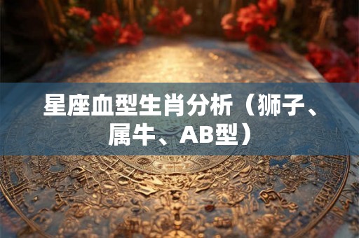 星座血型生肖分析（狮子、属牛、AB型）