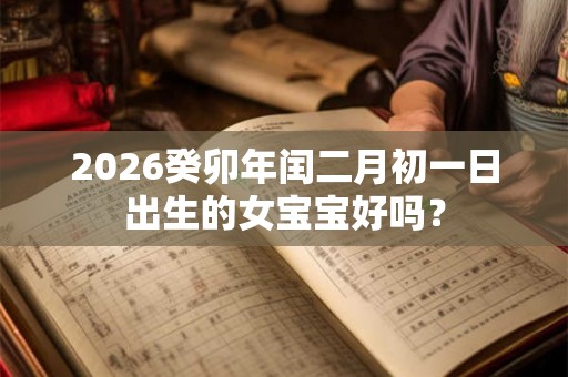 2026癸卯年闰二月初一日出生的女宝宝好吗？
