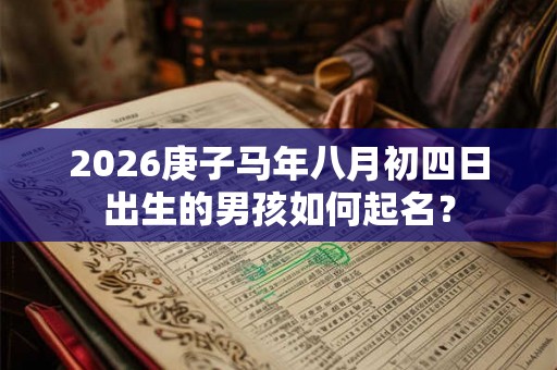 2026庚子马年八月初四日出生的男孩如何起名? 2026庚子马年八月初四日出生的男孩如何起名?