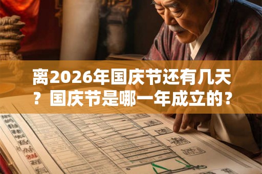 离2026年国庆节还有几天？国庆节是哪一年成立的？