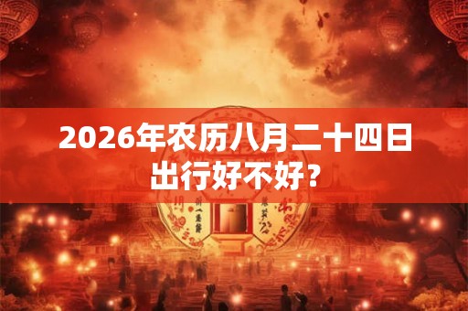 2026年农历八月二十四日出行好不好？