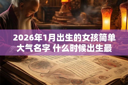 2026年1月出生的女孩简单大气名字 什么时候出生最幸运