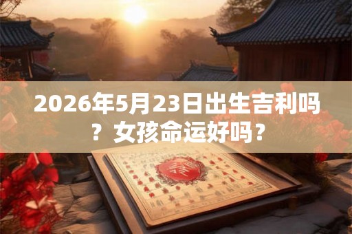 2026年5月23日出生吉利吗？女孩命运好吗？