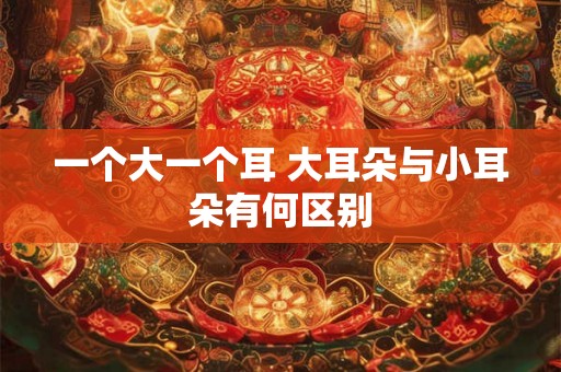 一个大一个耳 大耳朵与小耳朵有何区别