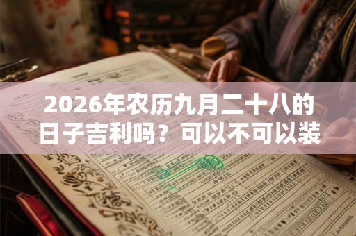 2026年农历九月二十八的日子吉利吗？可以不可以装修动土？