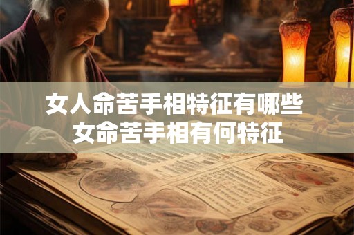 女人命苦手相特征有哪些 女命苦手相有何特征