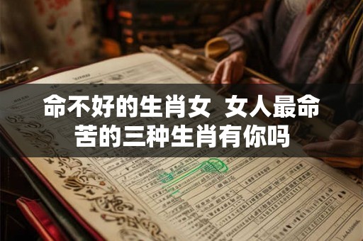 命不好的生肖女 女人最命苦的三种生肖有你吗 命不好的生肖女 女人最命苦的三种生肖有你吗