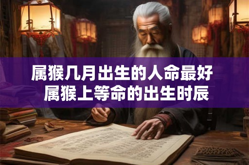属猴几月出生的人命最好  属猴上等命的出生时辰