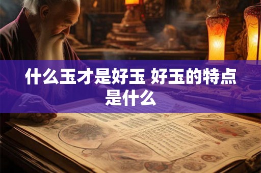 什么玉才是好玉 好玉的特点是什么