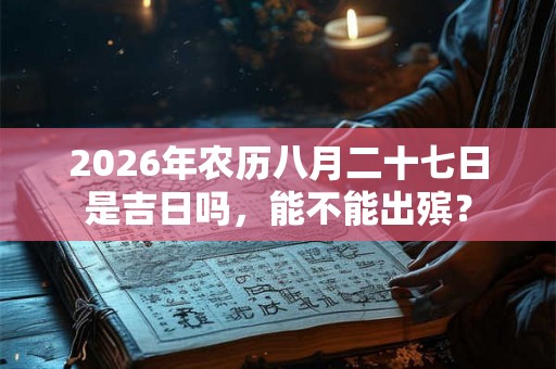 2026年农历八月二十七日是吉日吗，能不能出殡？