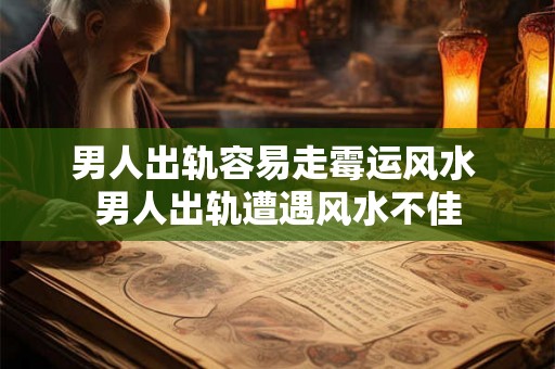 男人出轨容易走霉运风水 男人出轨遭遇风水不佳