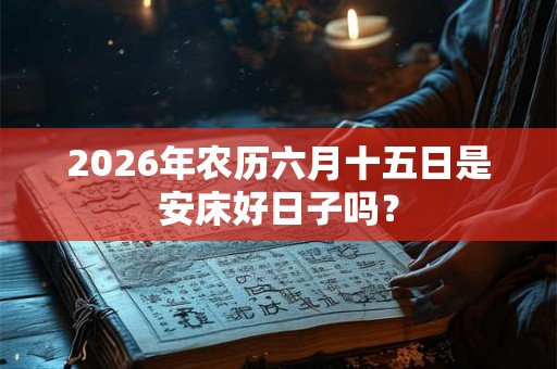 2026年农历六月十五日是安床好日子吗？