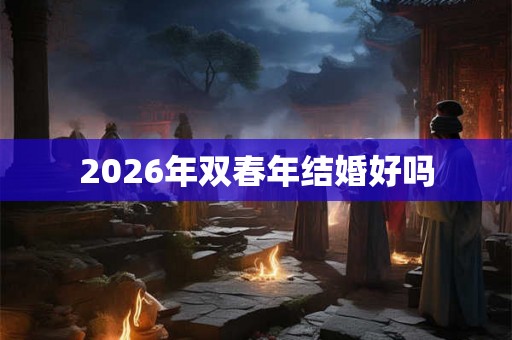 2026年双春年结婚好吗