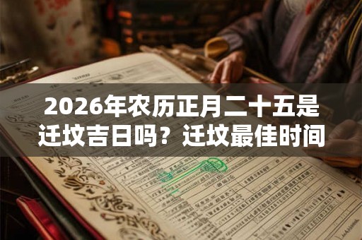 2026年农历正月二十五是迁坟吉日吗？迁坟最佳时间如何？