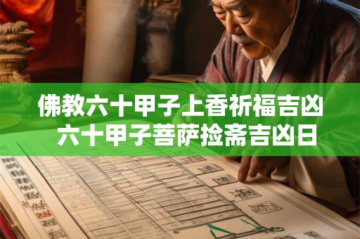 佛教六十甲子上香祈福吉凶  六十甲子菩萨捡斋吉凶日
