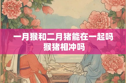 一月猴和二月猪能在一起吗 猴猪相冲吗
