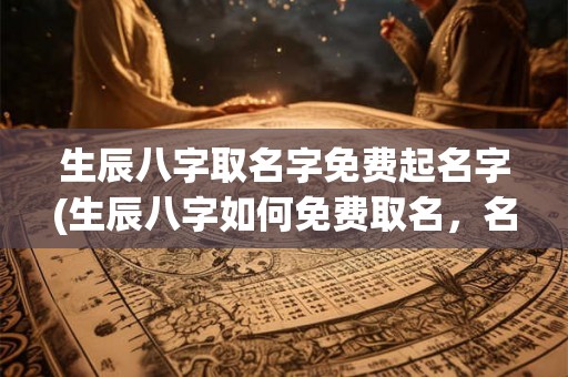 生辰八字取名字免费起名字(生辰八字如何免费取名，名字起得好不好？)
