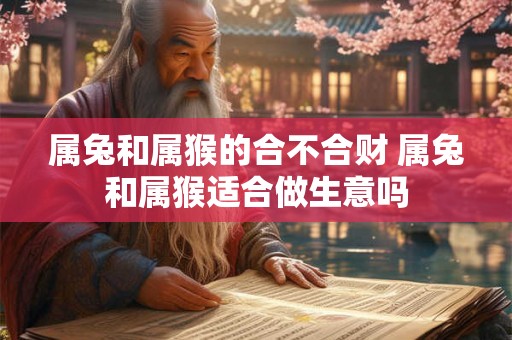 属兔和属猴的合不合财 属兔和属猴适合做生意吗