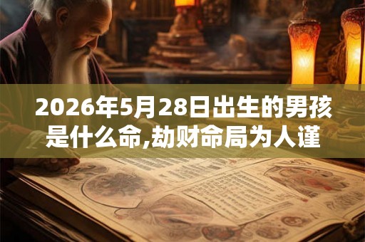 2026年5月28日出生的男孩是什么命,劫财命局为人谨慎