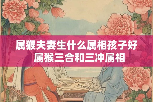 属猴夫妻生什么属相孩子好  属猴三合和三冲属相