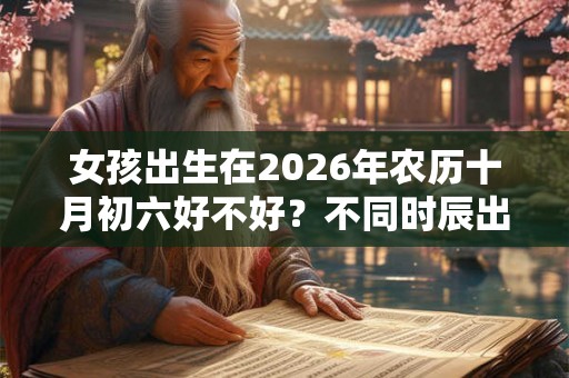 女孩出生在2026年农历十月初六好不好？不同时辰出生的命运如何？