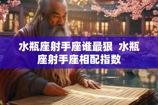水瓶座射手座谁最狠  水瓶座射手座相配指数