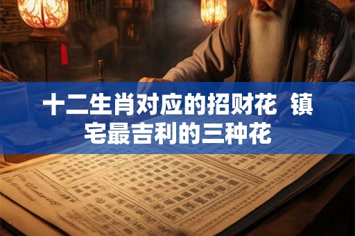 十二生肖对应的招财花  镇宅最吉利的三种花
