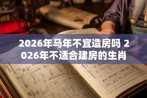 2026年马年不宜造房吗 2026年不适合建房的生肖