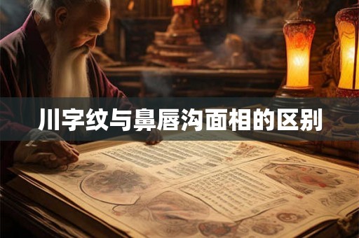 川字纹与鼻唇沟面相的区别