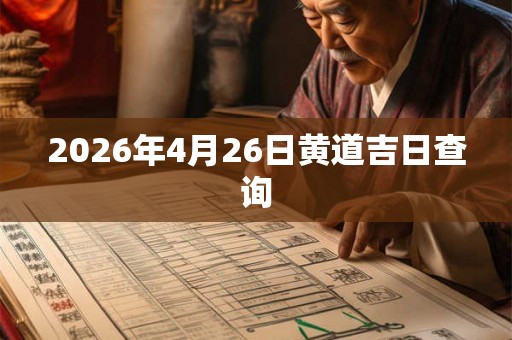 2026年4月26日黄道吉日查询