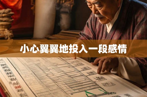 小心翼翼地投入一段感情 小心翼翼地投入一段感情