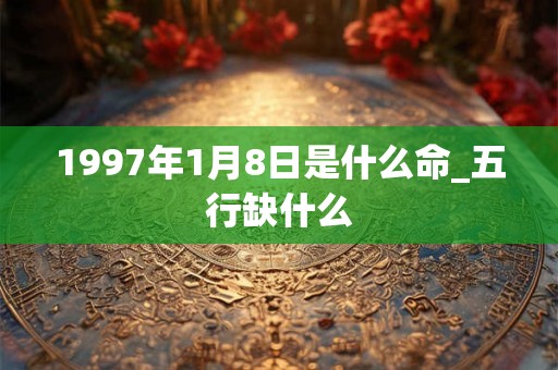 1997年1月8日是什么命_五行缺什么