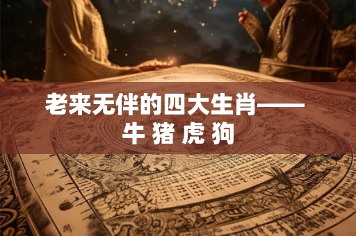 老来无伴的四大生肖—— 牛 猪 虎 狗