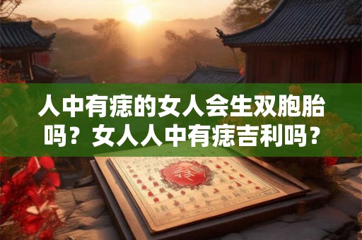 人中有痣的女人会生双胞胎吗？女人人中有痣吉利吗？