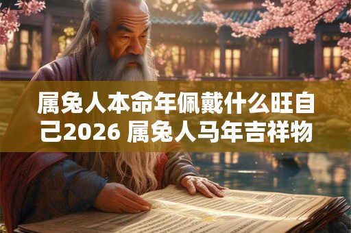 属兔人本命年佩戴什么旺自己2026 属兔人马年吉祥物