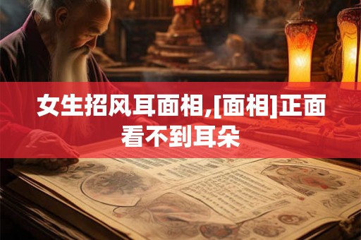 女生招风耳面相,[面相]正面看不到耳朵