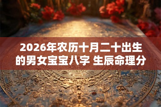 2026年农历十月二十出生的男女宝宝八字 生辰命理分析取名