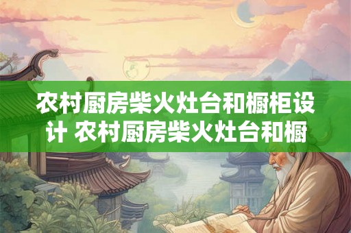 农村厨房柴火灶台和橱柜设计 农村厨房柴火灶台和橱柜如何设计