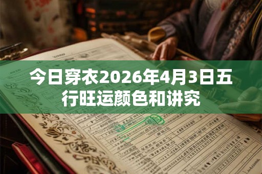 今日穿衣2026年4月3日五行旺运颜色和讲究 今日穿衣2026年4月3日五行旺运颜色和讲究