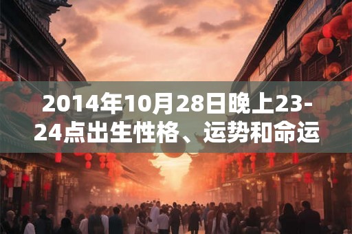 2014年10月28日晚上23-24点出生性格、运势和命运 2014年10月28日晚上23-24点出生性格、运势和命运