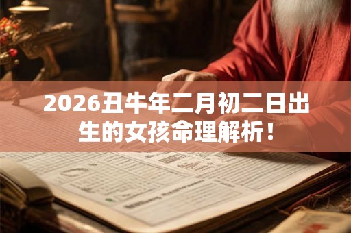 2026丑牛年二月初二日出生的女孩命理解析! 2026丑牛年二月初二日出生的女孩命理解析!