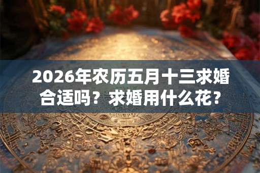 2026年农历五月十三求婚合适吗？求婚用什么花？